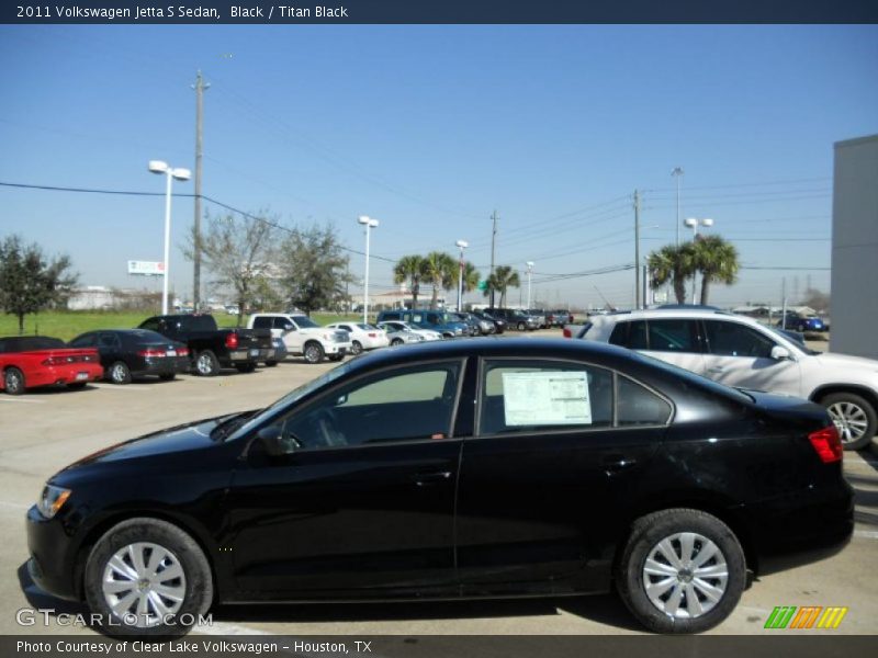 Black / Titan Black 2011 Volkswagen Jetta S Sedan