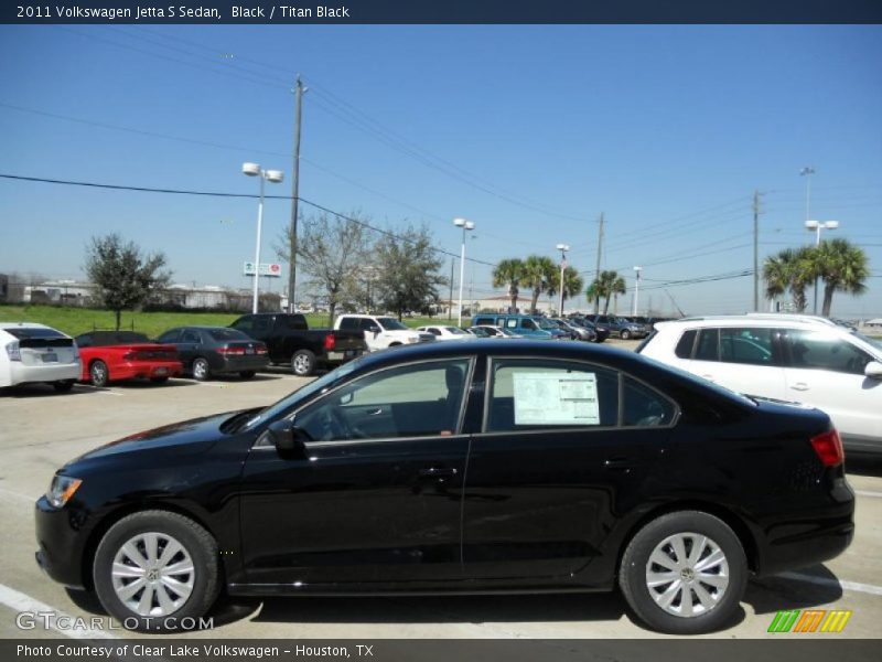 Black / Titan Black 2011 Volkswagen Jetta S Sedan