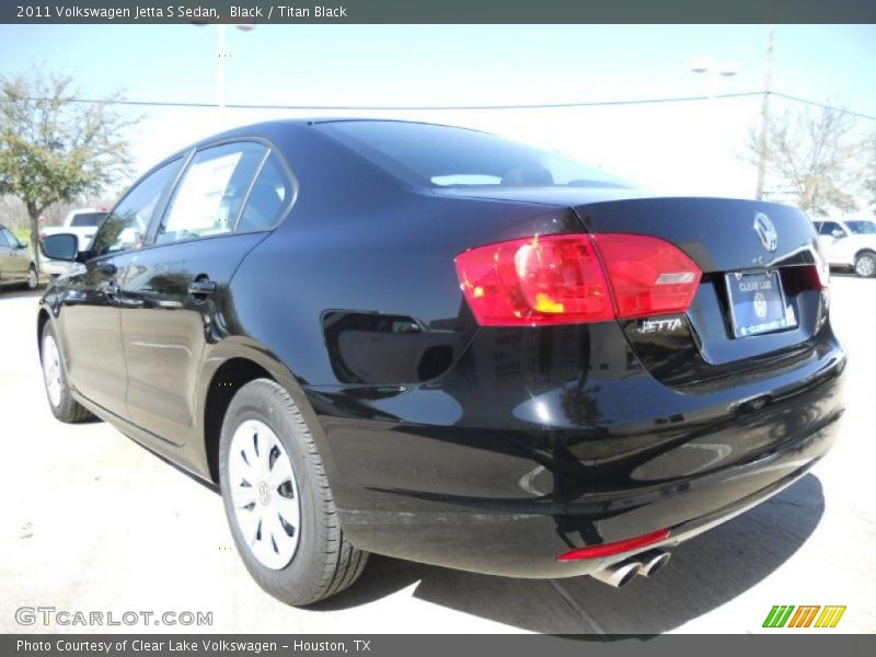 Black / Titan Black 2011 Volkswagen Jetta S Sedan