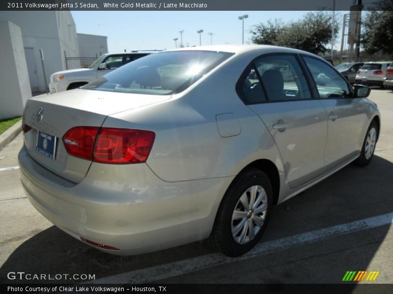 White Gold Metallic / Latte Macchiato 2011 Volkswagen Jetta S Sedan