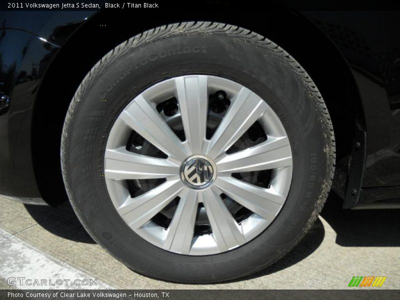Black / Titan Black 2011 Volkswagen Jetta S Sedan
