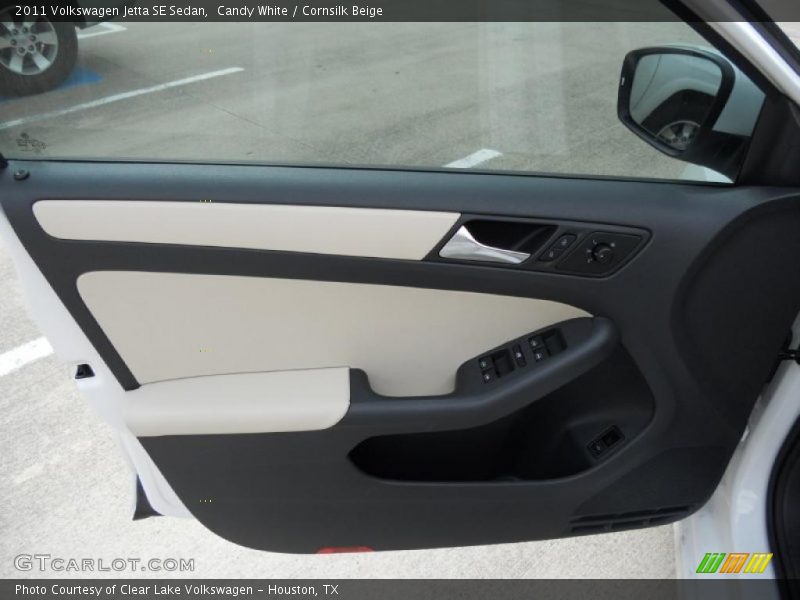 Candy White / Cornsilk Beige 2011 Volkswagen Jetta SE Sedan