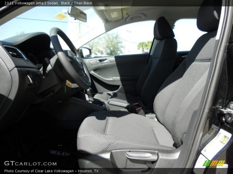 Black / Titan Black 2011 Volkswagen Jetta S Sedan