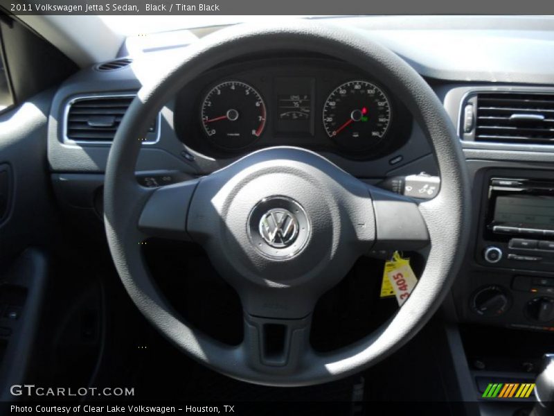 Black / Titan Black 2011 Volkswagen Jetta S Sedan