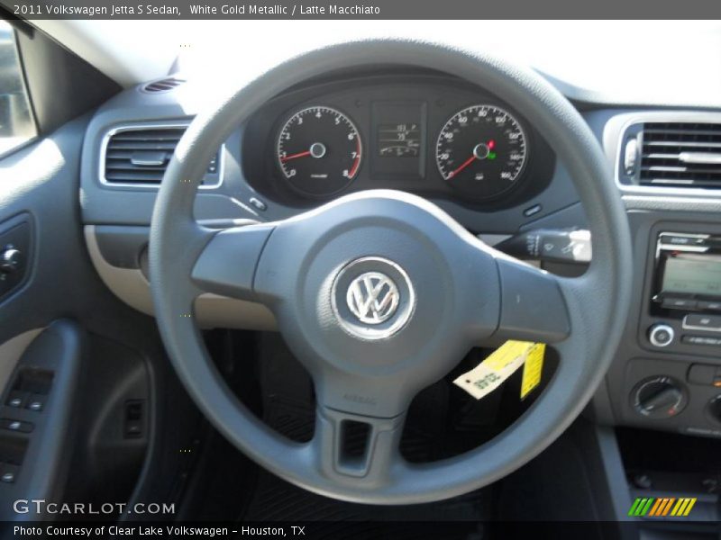 White Gold Metallic / Latte Macchiato 2011 Volkswagen Jetta S Sedan