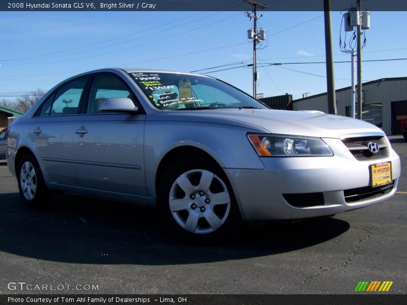 Bright Silver / Gray 2008 Hyundai Sonata GLS V6
