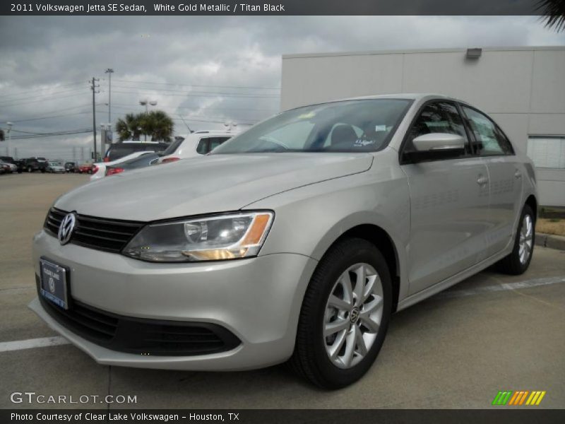 White Gold Metallic / Titan Black 2011 Volkswagen Jetta SE Sedan