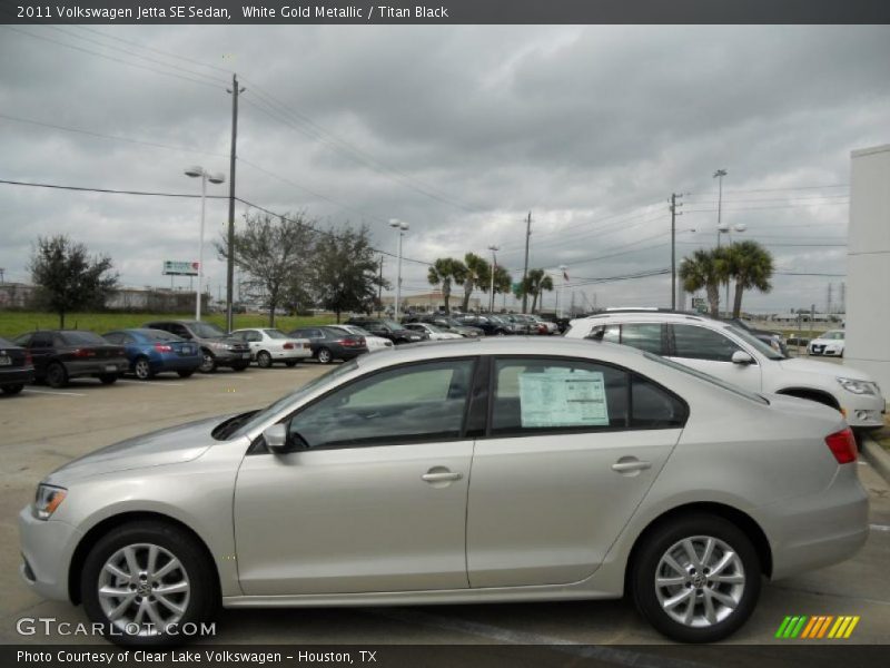 White Gold Metallic / Titan Black 2011 Volkswagen Jetta SE Sedan