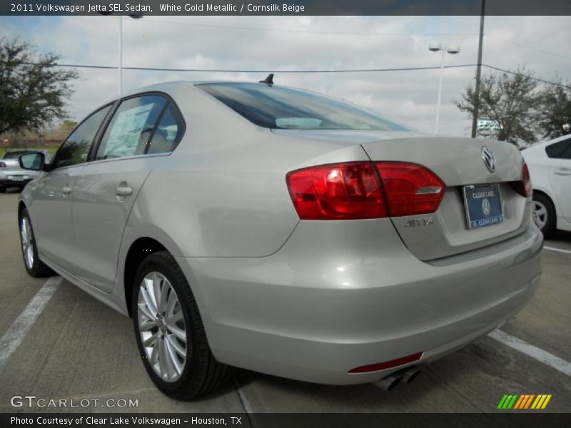 White Gold Metallic / Cornsilk Beige 2011 Volkswagen Jetta SEL Sedan