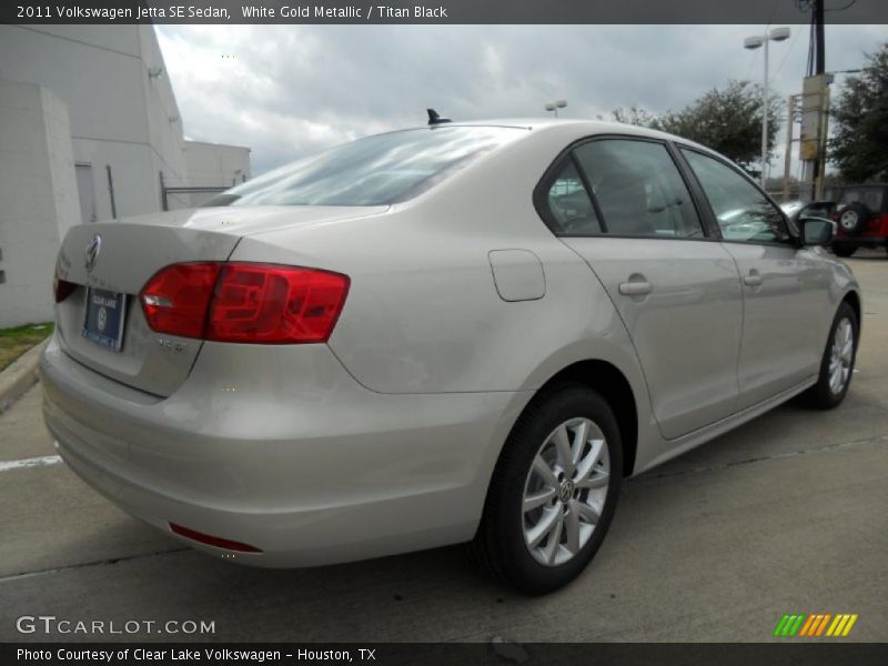 White Gold Metallic / Titan Black 2011 Volkswagen Jetta SE Sedan