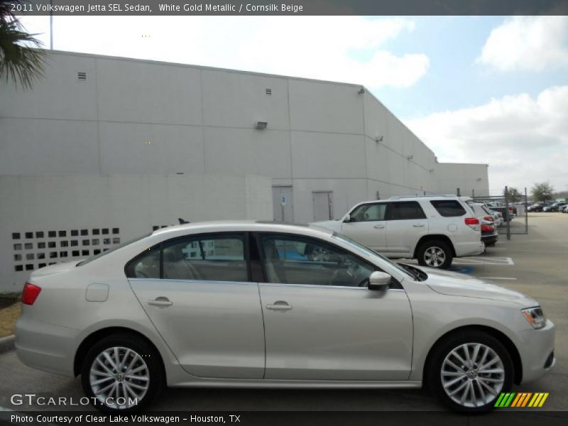 White Gold Metallic / Cornsilk Beige 2011 Volkswagen Jetta SEL Sedan