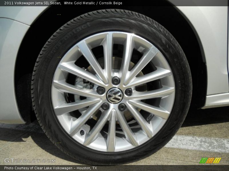 White Gold Metallic / Cornsilk Beige 2011 Volkswagen Jetta SEL Sedan