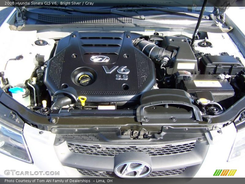 Bright Silver / Gray 2008 Hyundai Sonata GLS V6