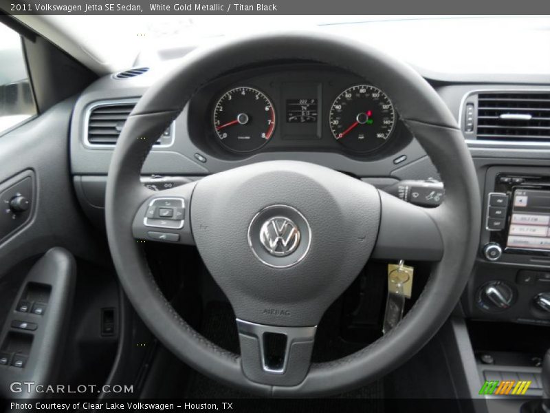 White Gold Metallic / Titan Black 2011 Volkswagen Jetta SE Sedan