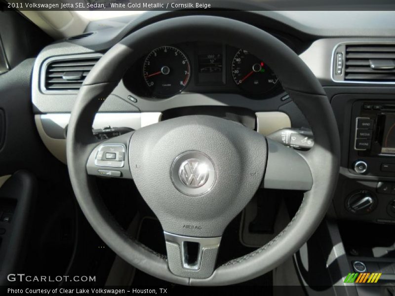 White Gold Metallic / Cornsilk Beige 2011 Volkswagen Jetta SEL Sedan