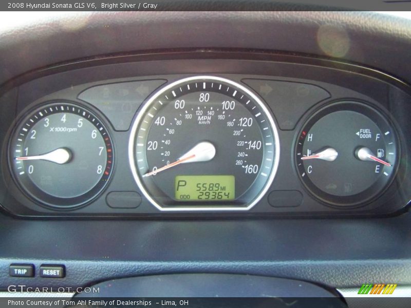 Bright Silver / Gray 2008 Hyundai Sonata GLS V6