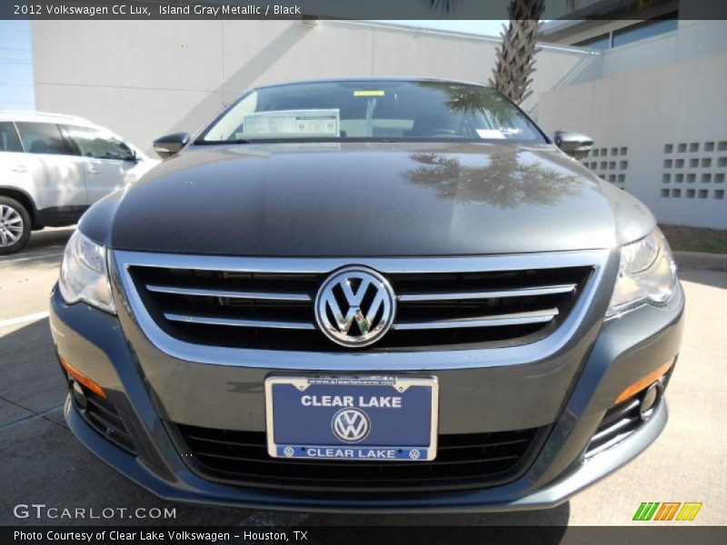 Island Gray Metallic / Black 2012 Volkswagen CC Lux