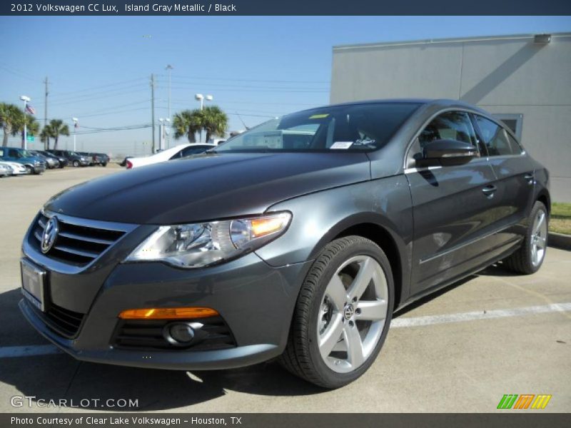 Island Gray Metallic / Black 2012 Volkswagen CC Lux