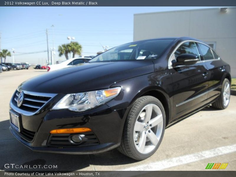 Deep Black Metallic / Black 2012 Volkswagen CC Lux
