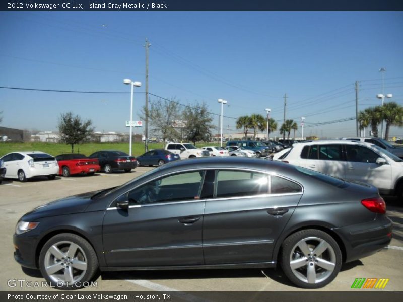 Island Gray Metallic / Black 2012 Volkswagen CC Lux