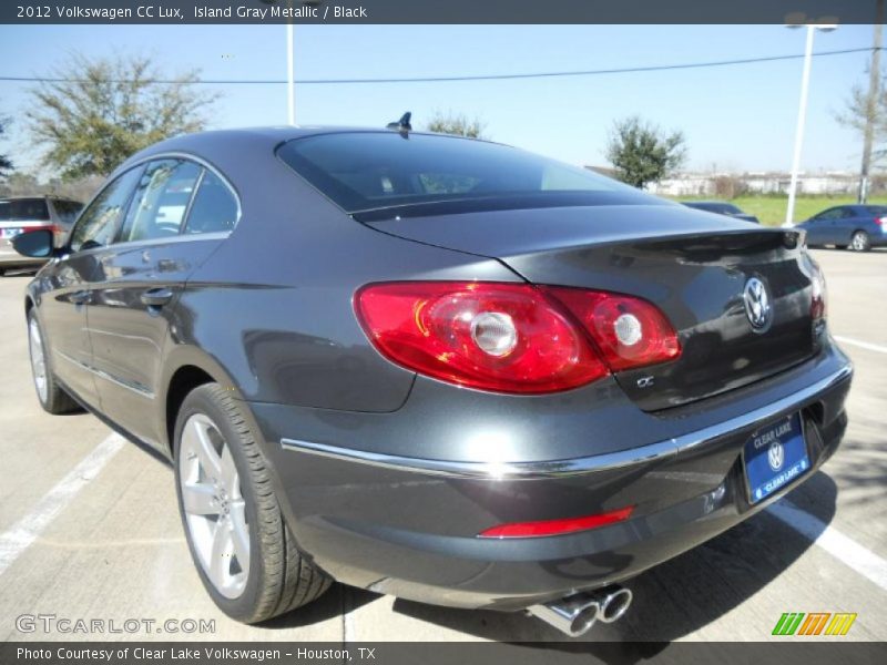 Island Gray Metallic / Black 2012 Volkswagen CC Lux