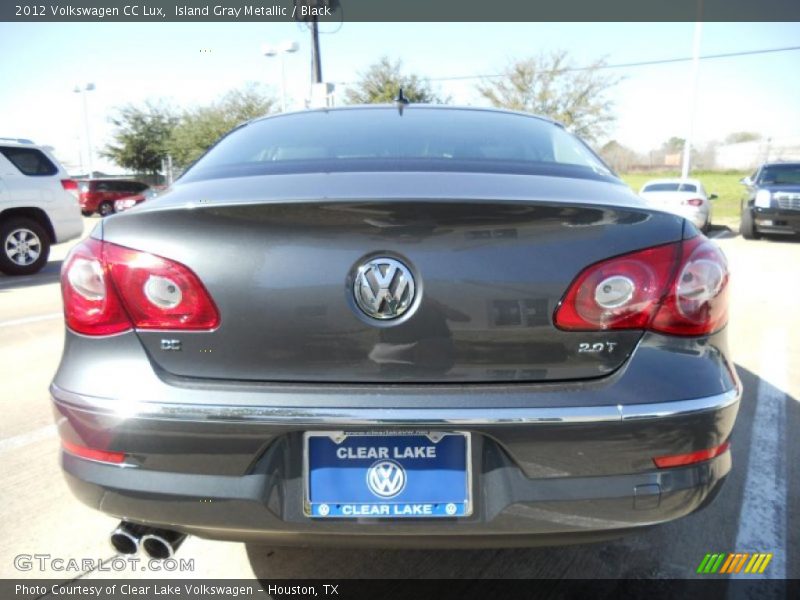 Island Gray Metallic / Black 2012 Volkswagen CC Lux