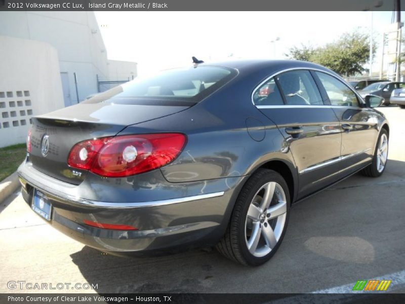 Island Gray Metallic / Black 2012 Volkswagen CC Lux