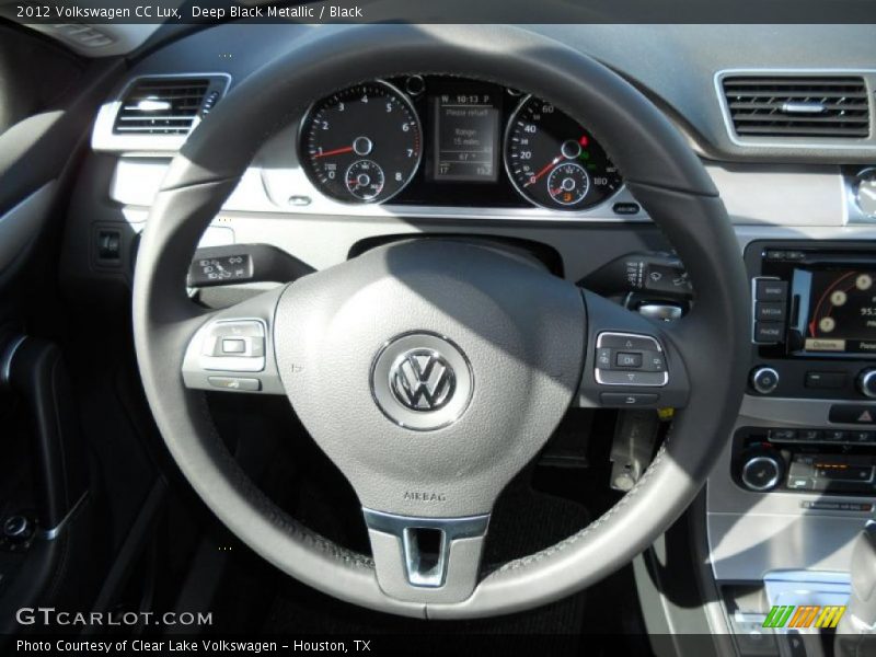 Deep Black Metallic / Black 2012 Volkswagen CC Lux