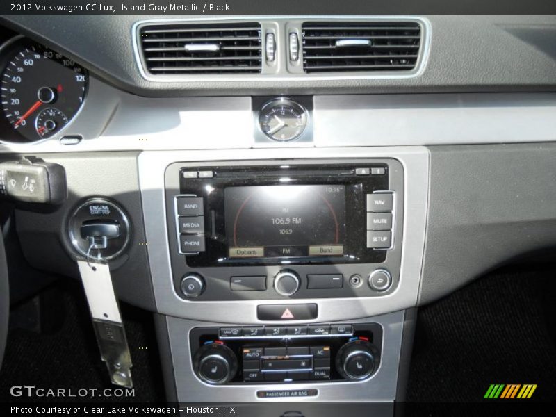 Island Gray Metallic / Black 2012 Volkswagen CC Lux