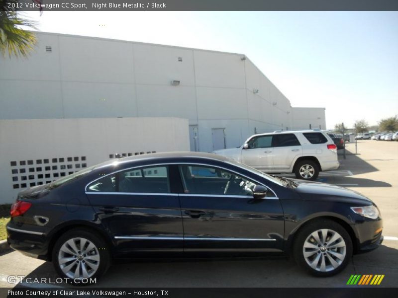 Night Blue Metallic / Black 2012 Volkswagen CC Sport