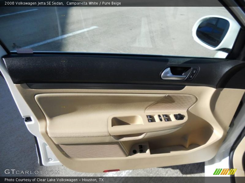 Campanella White / Pure Beige 2008 Volkswagen Jetta SE Sedan