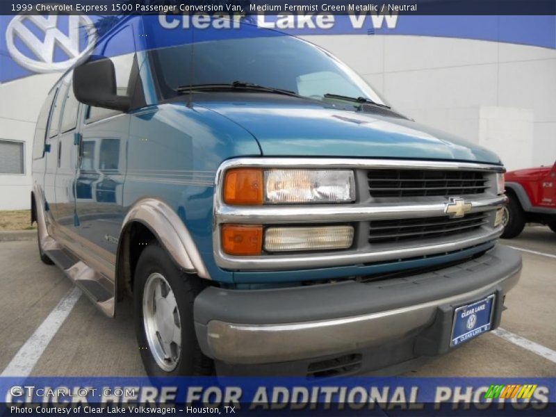 Medium Fernmist Green Metallic / Neutral 1999 Chevrolet Express 1500 Passenger Conversion Van