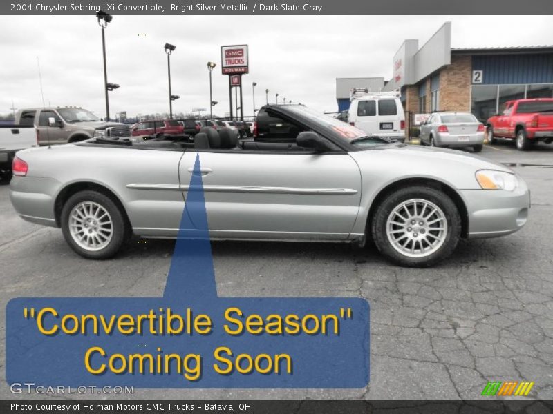 Bright Silver Metallic / Dark Slate Gray 2004 Chrysler Sebring LXi Convertible