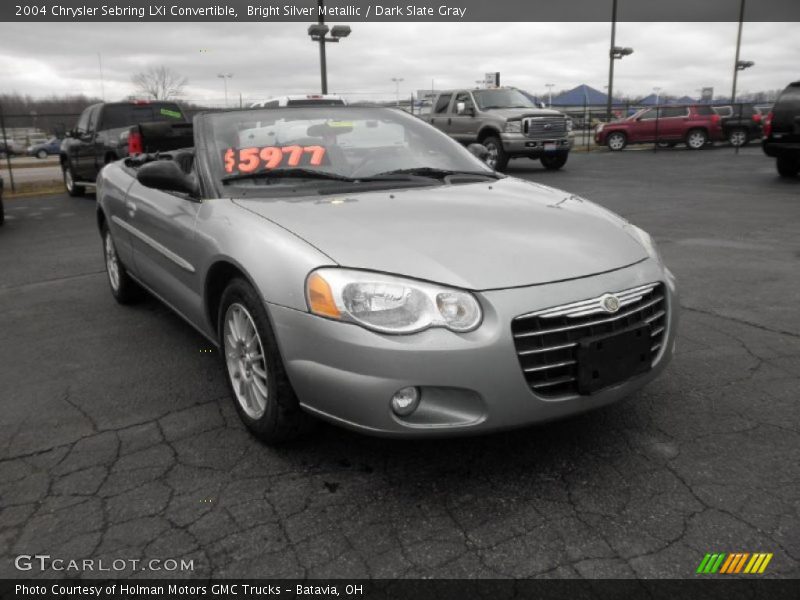 Bright Silver Metallic / Dark Slate Gray 2004 Chrysler Sebring LXi Convertible