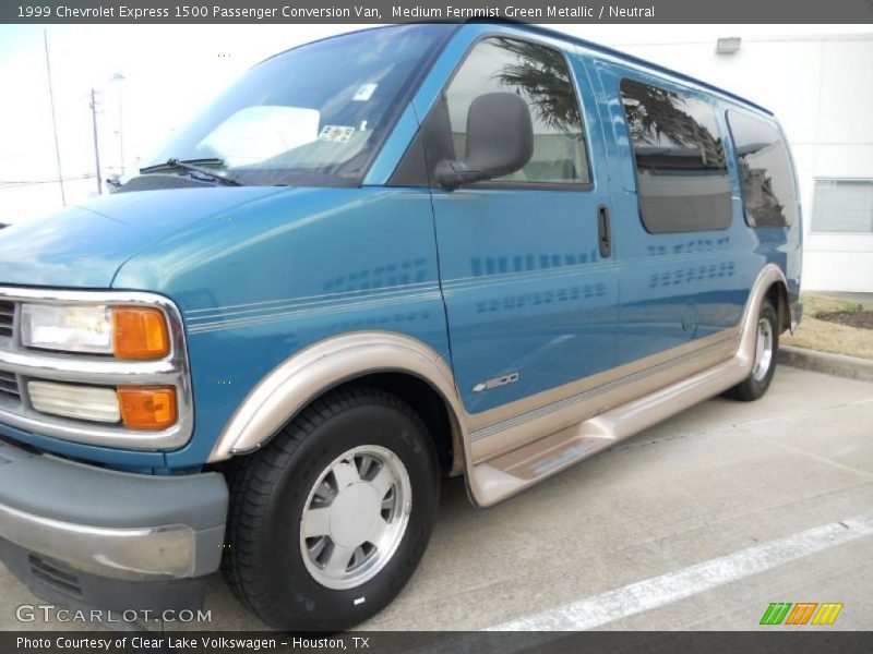 Medium Fernmist Green Metallic / Neutral 1999 Chevrolet Express 1500 Passenger Conversion Van