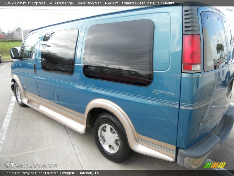 Medium Fernmist Green Metallic / Neutral 1999 Chevrolet Express 1500 Passenger Conversion Van
