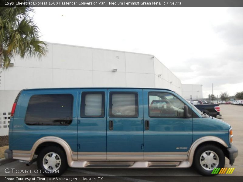  1999 Express 1500 Passenger Conversion Van Medium Fernmist Green Metallic