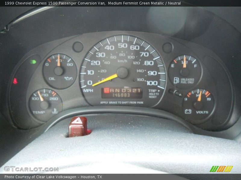  1999 Express 1500 Passenger Conversion Van 1500 Passenger Conversion Van Gauges