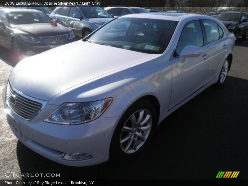 Opaline Silver Pearl / Light Gray 2008 Lexus LS 460
