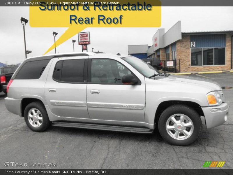 Liquid Silver Metallic / Dark Pewter 2004 GMC Envoy XUV SLT 4x4