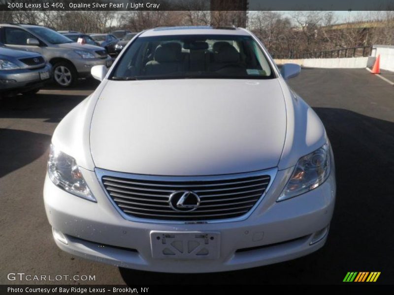 Opaline Silver Pearl / Light Gray 2008 Lexus LS 460