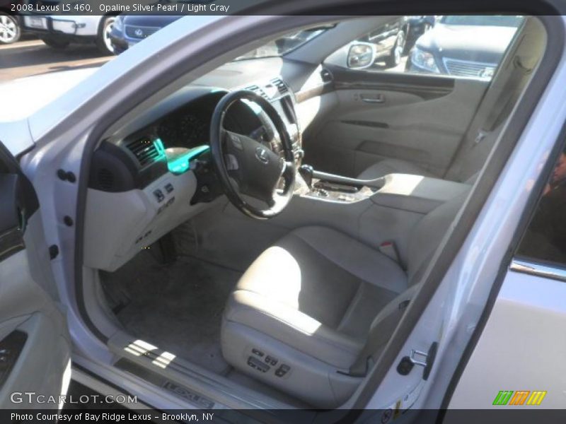 Opaline Silver Pearl / Light Gray 2008 Lexus LS 460