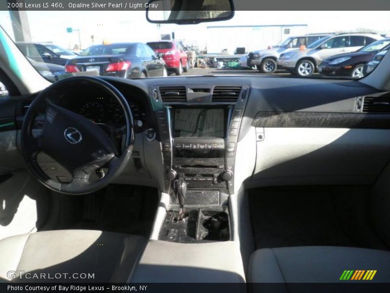 Opaline Silver Pearl / Light Gray 2008 Lexus LS 460