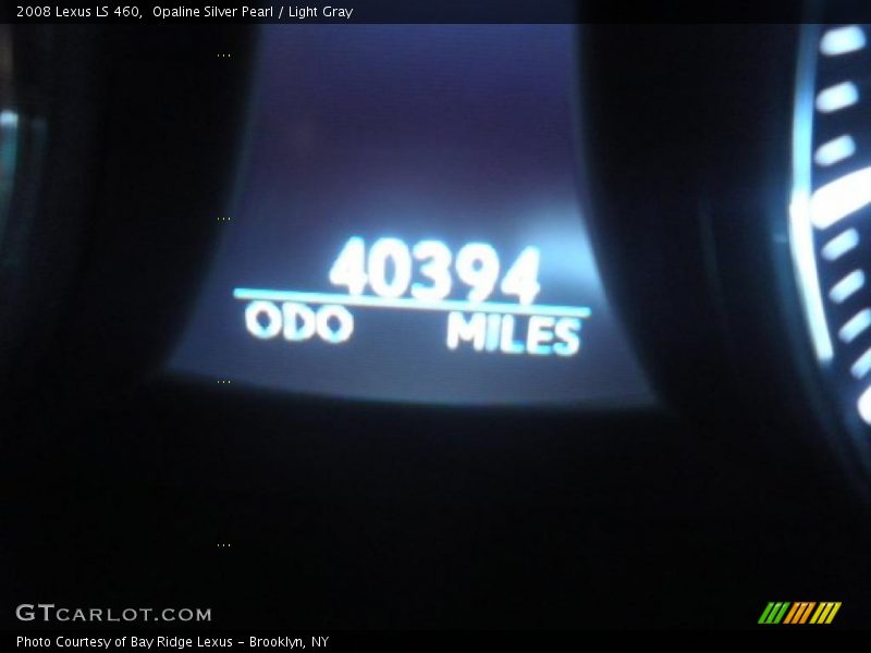 Opaline Silver Pearl / Light Gray 2008 Lexus LS 460