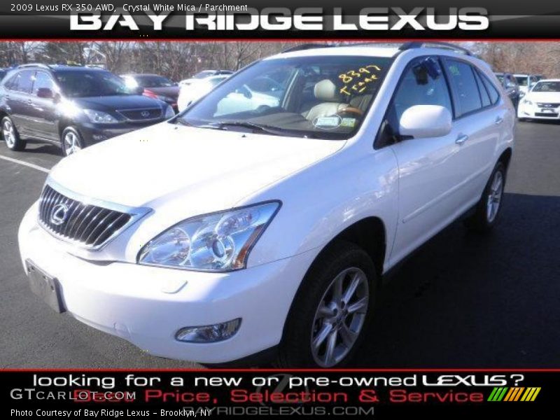 Crystal White Mica / Parchment 2009 Lexus RX 350 AWD
