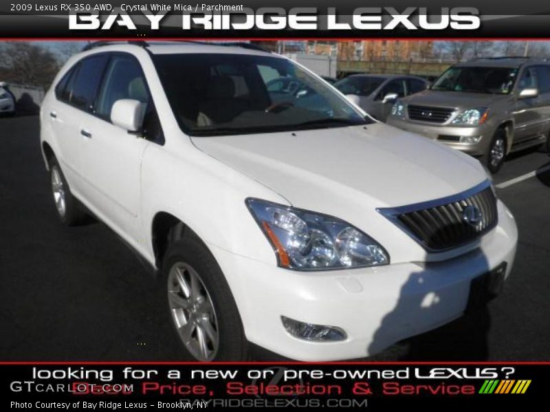 Crystal White Mica / Parchment 2009 Lexus RX 350 AWD