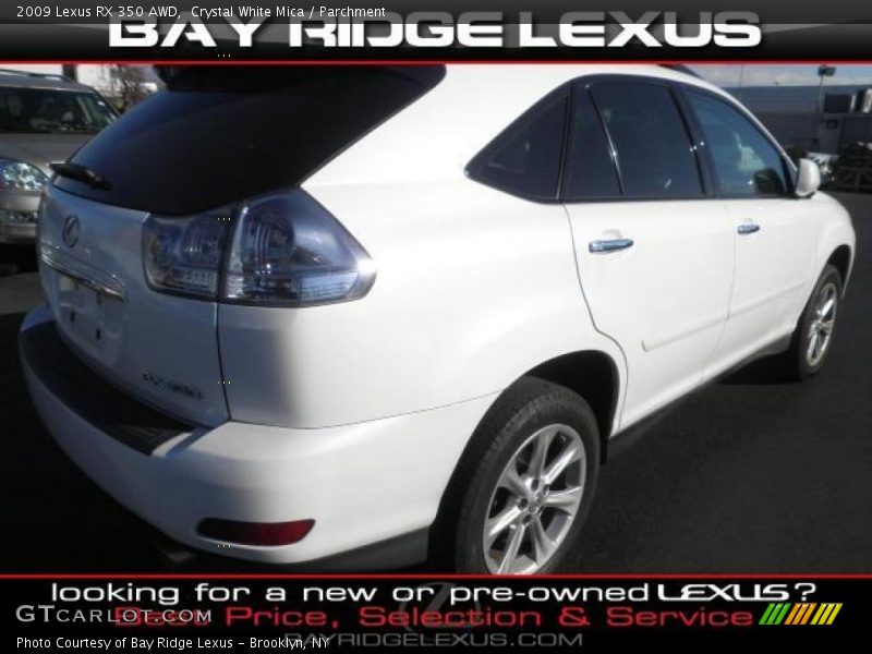 Crystal White Mica / Parchment 2009 Lexus RX 350 AWD