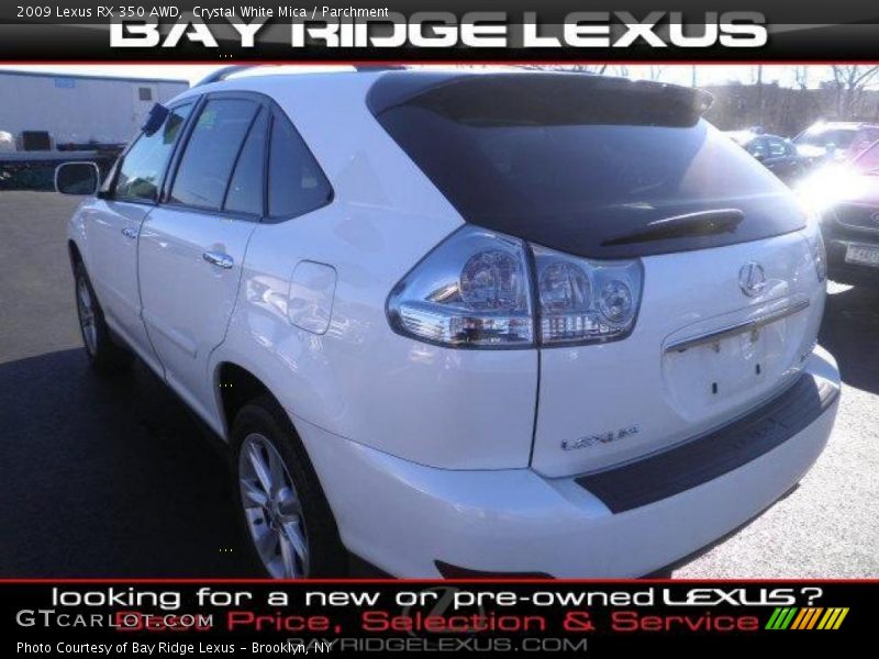 Crystal White Mica / Parchment 2009 Lexus RX 350 AWD