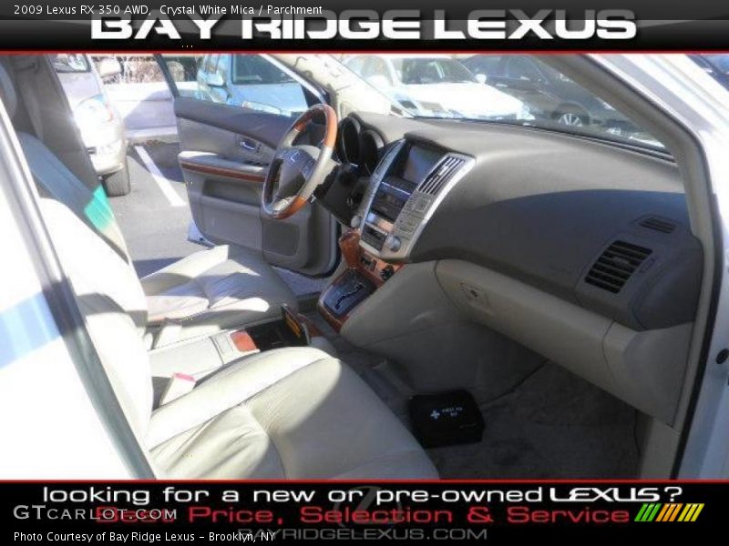 Crystal White Mica / Parchment 2009 Lexus RX 350 AWD