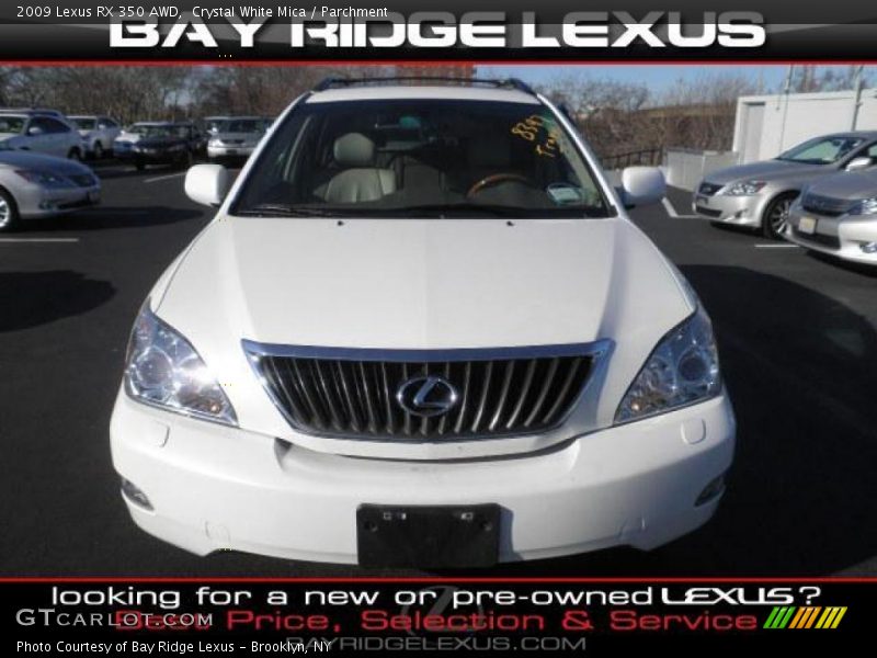 Crystal White Mica / Parchment 2009 Lexus RX 350 AWD